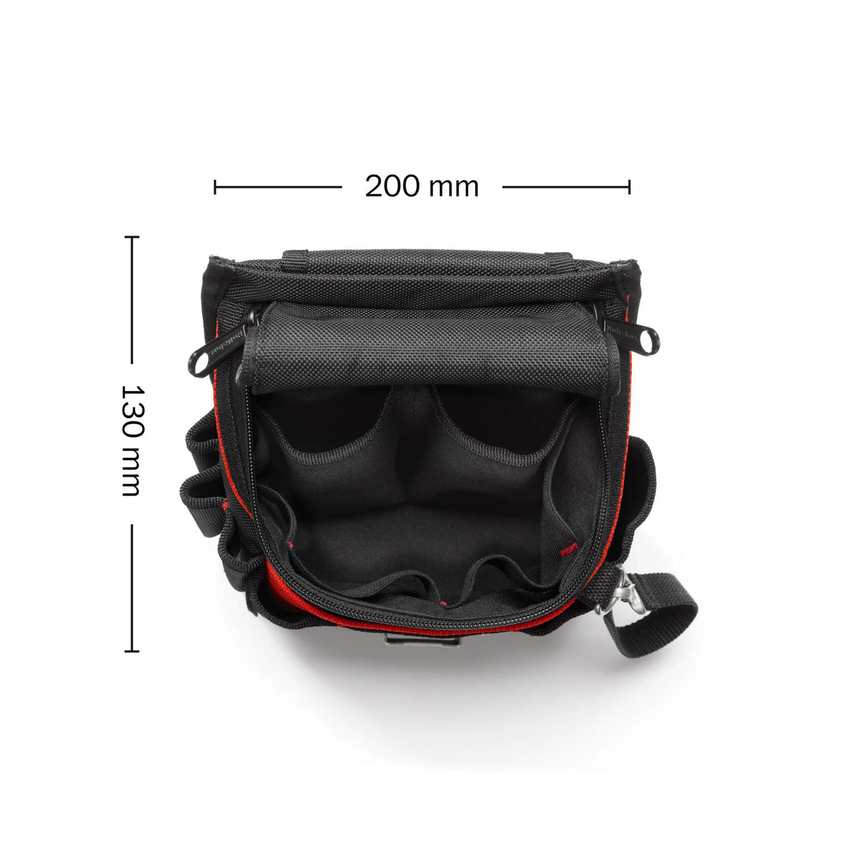 Pochette utilitaire zippée sur le dessus